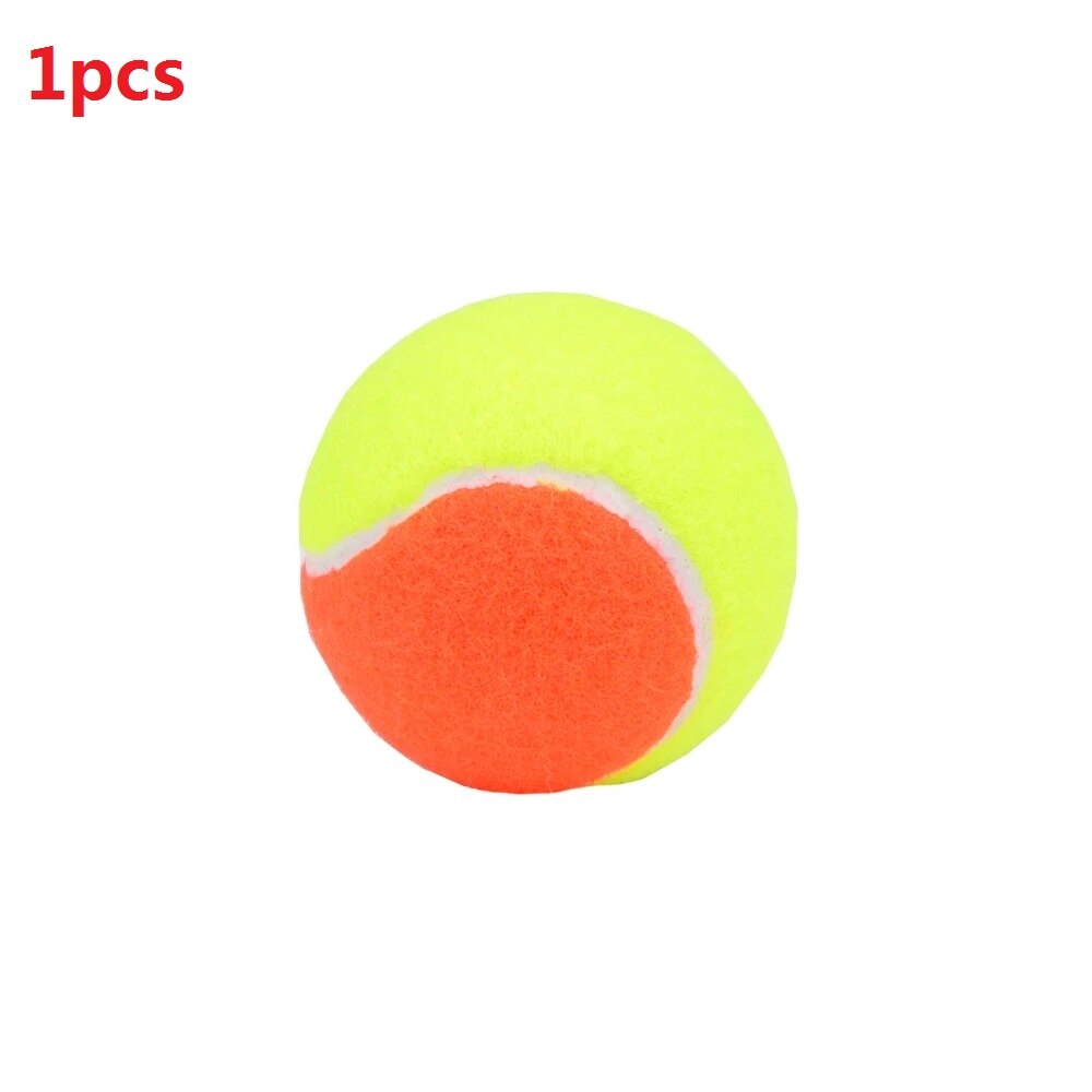 Elasticity Soft Beach Tennis Ball Training Sport Rubber Low Pressure Tennis Tennis Balls: Orange 1pcs