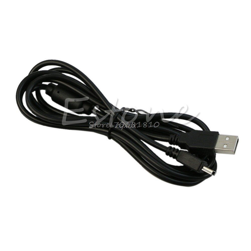 2-Pack 3FT USB Charging Cables For Sony PlayStation 3 Wireless Controller (Black)