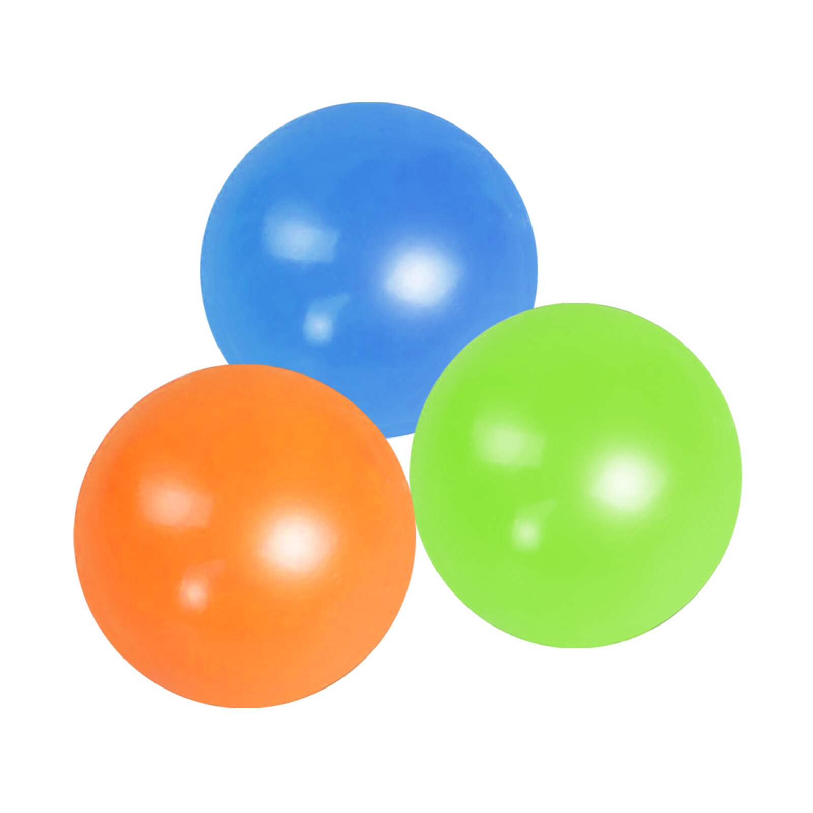 Fluorescent Sticky Wall Ball Sticky Target Ball Decompression Toy Kids Stick Wall Ball Decompression Squash Balls Kids Toys