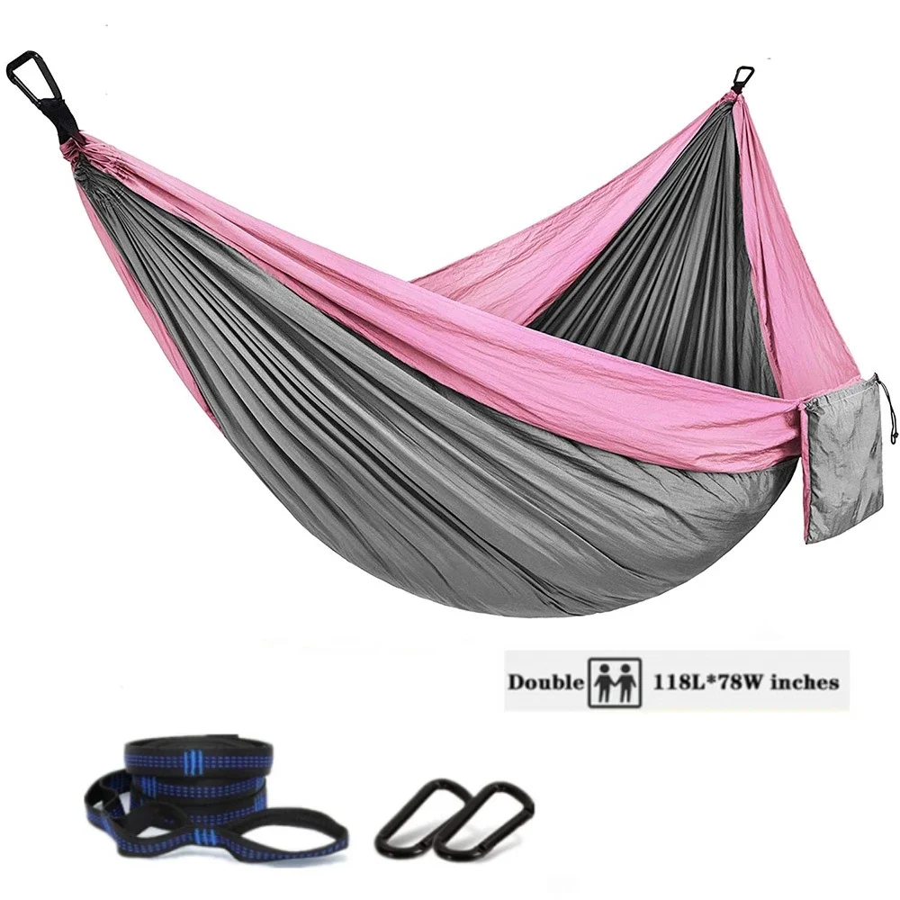 Bliss Hammocks Camping Hammock In A Bag W/ Mosquito Net & Tree Straps 54 Inch Wide 350 Lb Capacity Mermaid
