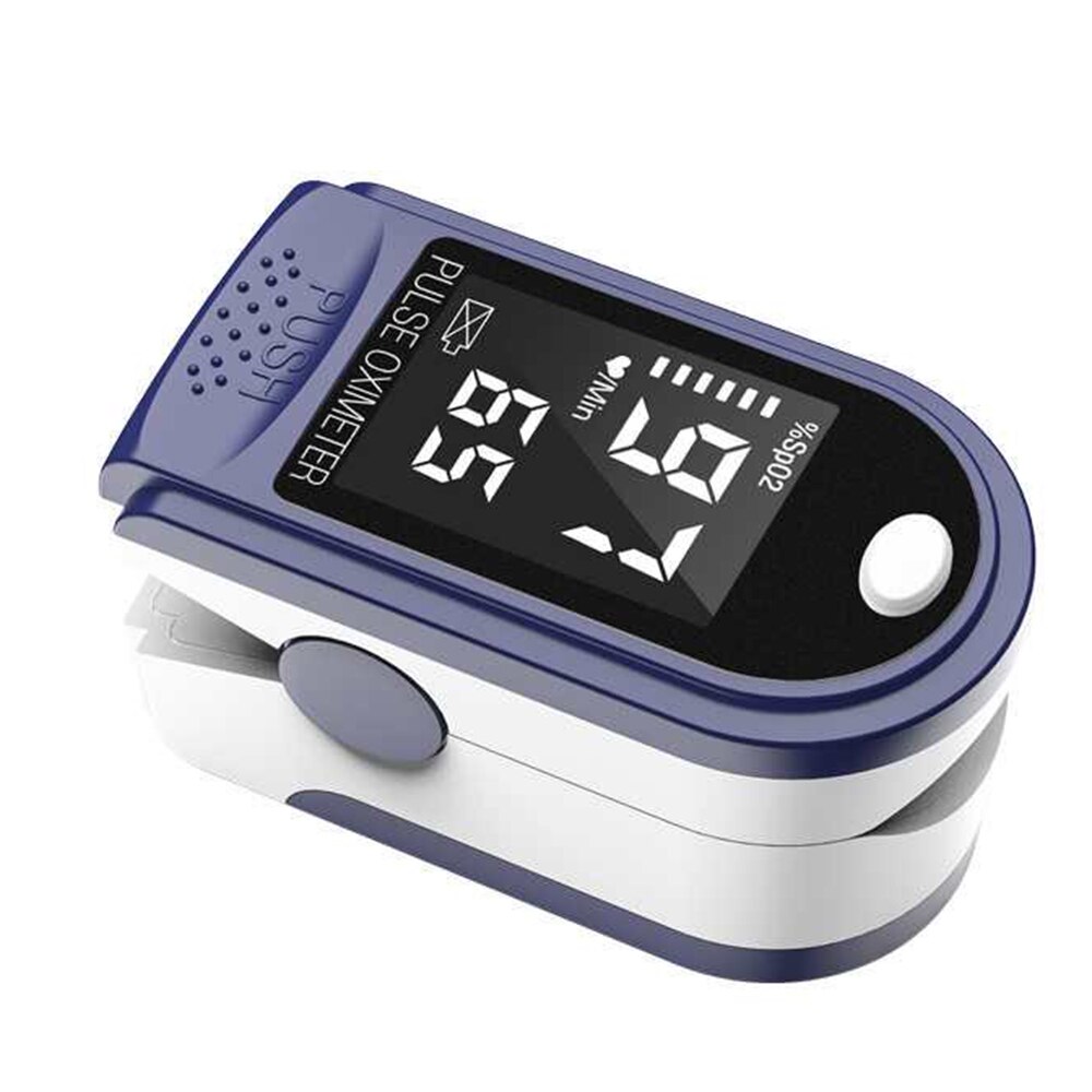 Blood Oxygen Monitor Finger Pulse Oximeter Oxygen Saturation Monitor Oximeter Heart Rate Monitor Without Battery Fast: Blue