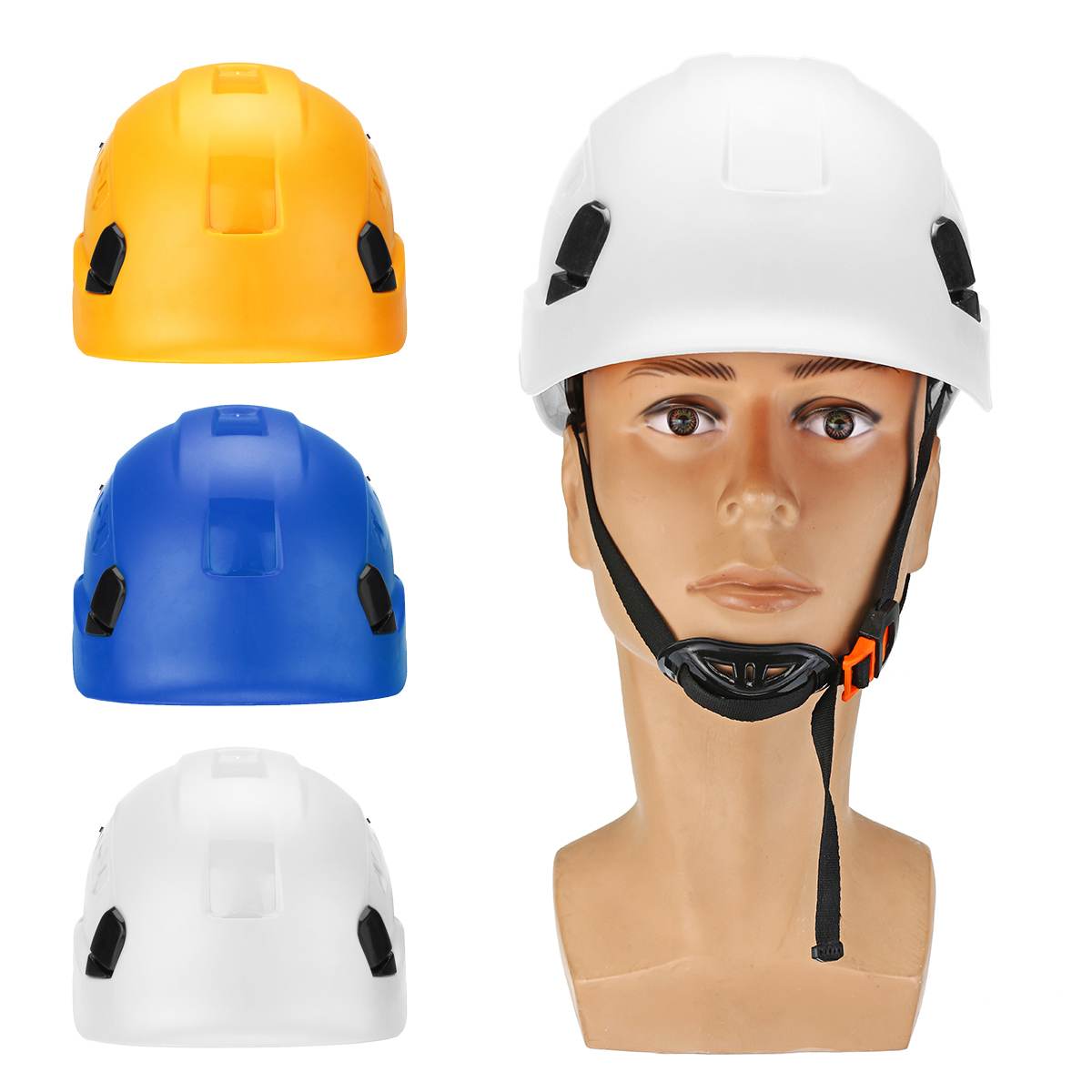 Abs Veiligheidshelm Bouw Klimmen Steeplejack Werknemer Beschermende Helm Helm Cap Outdoor Werkplek Supplies