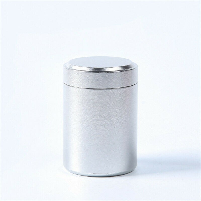 Colorful Durable Aluminum Herb Stash Jar Airtight Smell Proof Container Bottle Pots 70ML: Silver