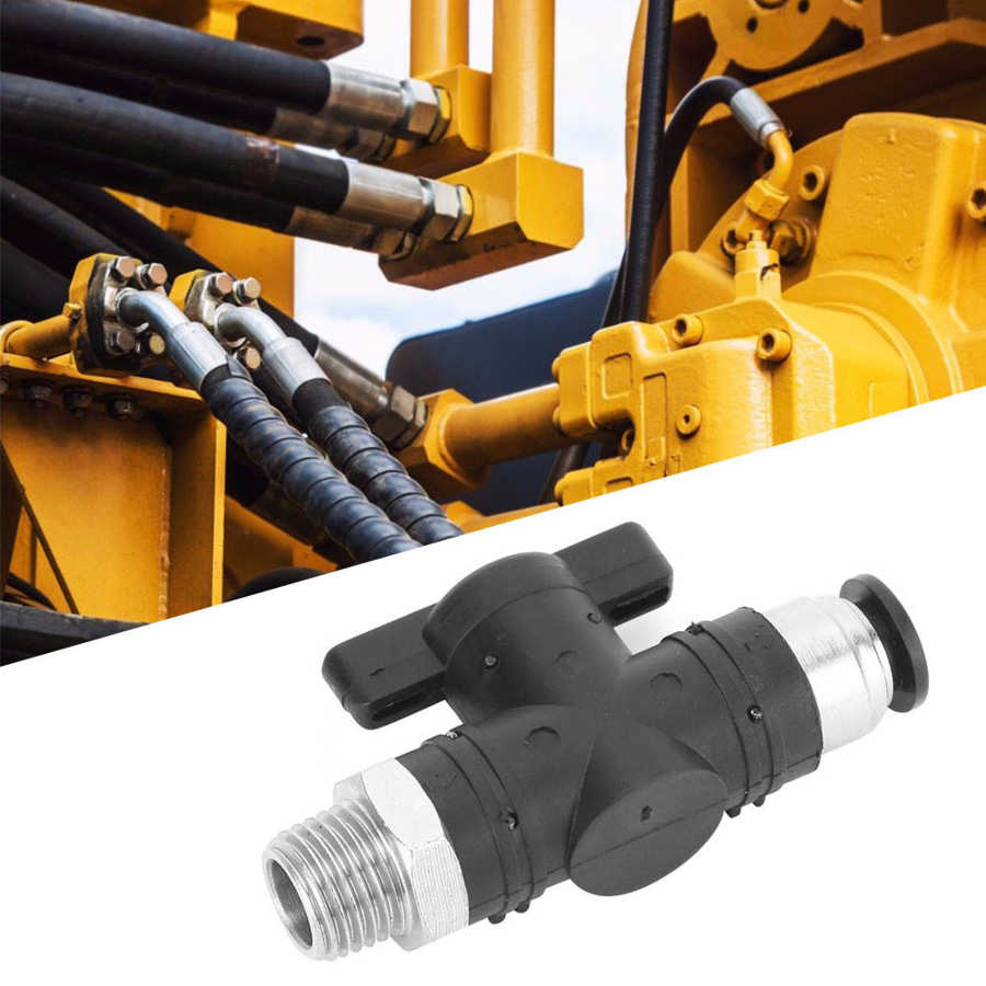 Pneumatic Valve Air Pipe Joint Valve 8mm Air Quick Fitting with BSPP Male Thread