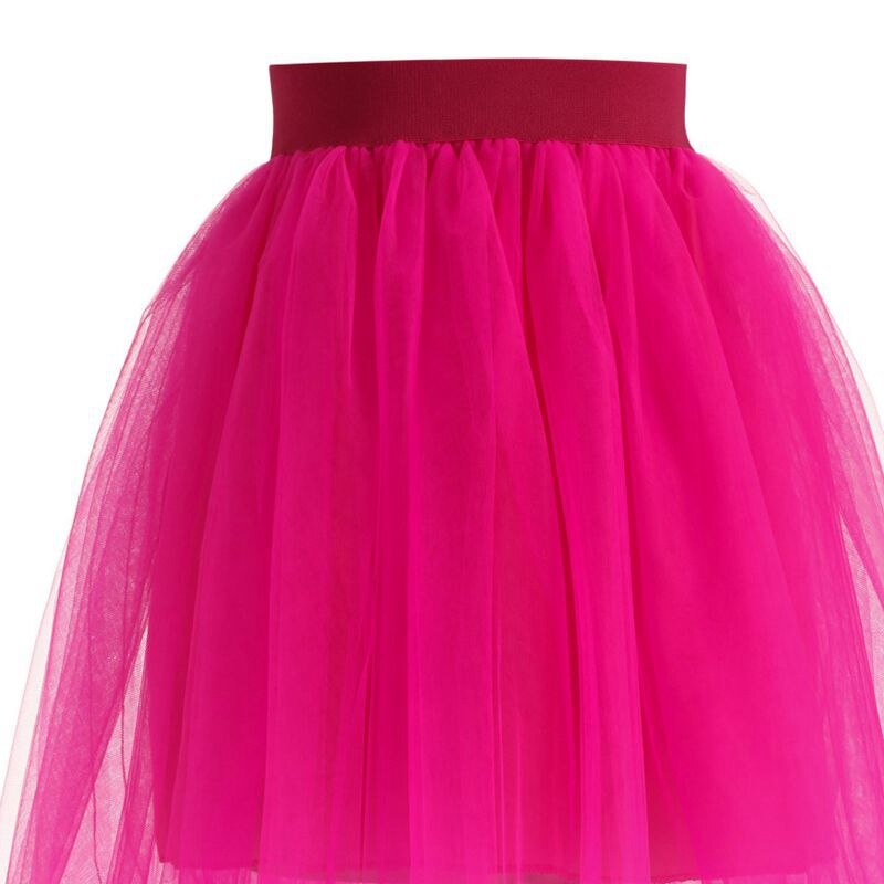 Jupe Lolita noire en Tulle, , jupon sous-jupe, Tutu, Sexy,: watermelon