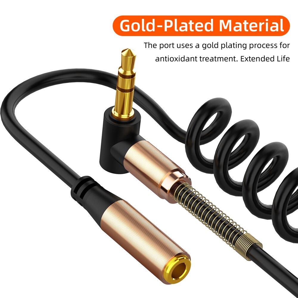 3.5Mm Audio Verlengkabel Jack 3.5 Man-vrouw Intrekbare Verlengen Kabel Auto Aux Code Voor Speaker Mp3 Hoofdtelefoon telefoon Pc