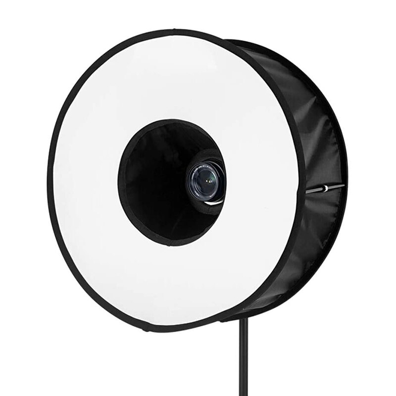 Universal 45cm Ring Softbox Speedlight Round Style Flash Light Shoot Soft Box Foldable Soft Flash Light Diffuser