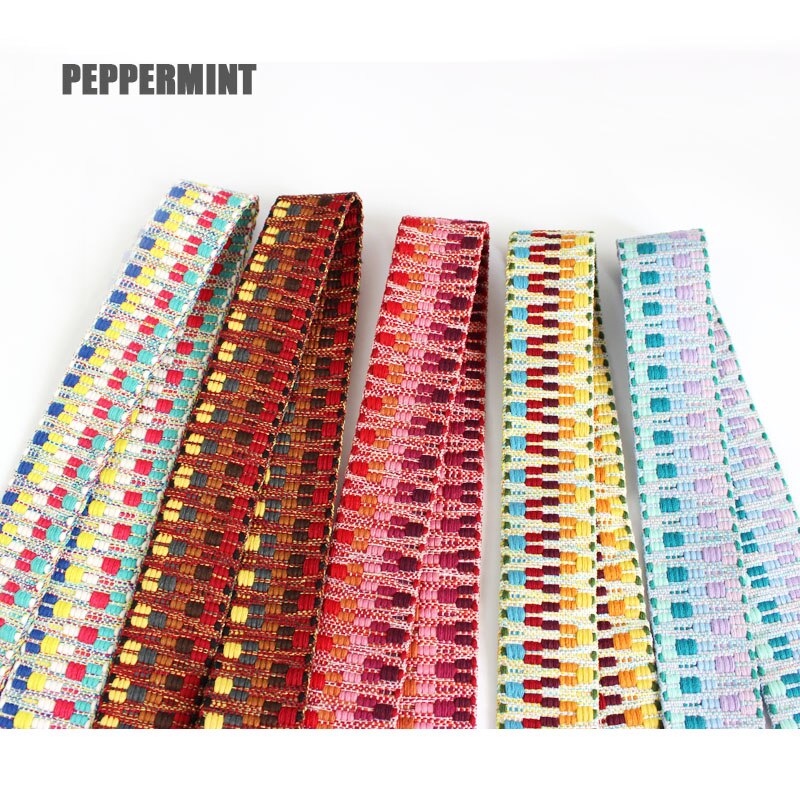 1 Yard 4 Cm Jacquard Tas Band Geweven Singels Lint Borduren Band Trim Accessoire Voor Tas/Kledingstuk/Homedeco gecontroleerd Kant