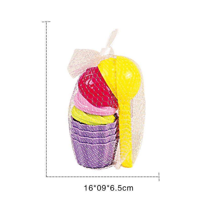 Kids Baby Strand Zand Speelgoed Kleine Cakevorm Lepel Ijs Pudding Strand Zand Baden Spelen Kinderen Outdoor Play 9 stks/set