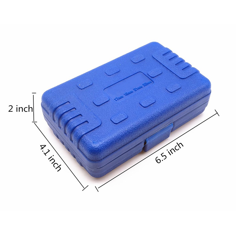 Jeu de douilles profondes à Impact d'entraînement de 1/2 pouces avec manchons de protection en plastique de couleur, matériel de CR-MO métrique 4 pièces