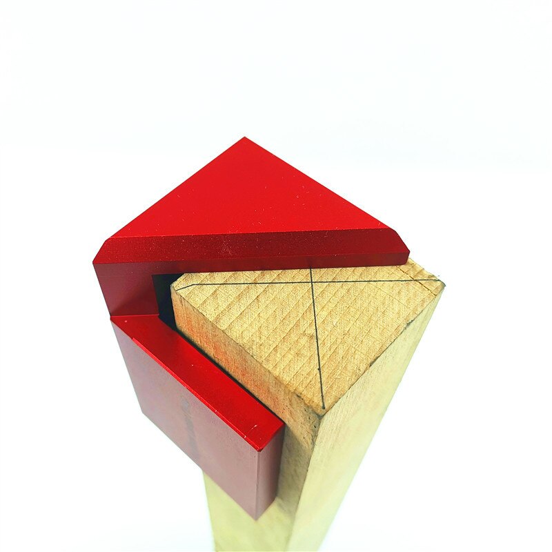 45 graden Hoek Lijn Tekening Houtbewerking Gereedschap Juiste Lijn Tekening Ronde Center Lijn Scribe Gauge voor Timmerman