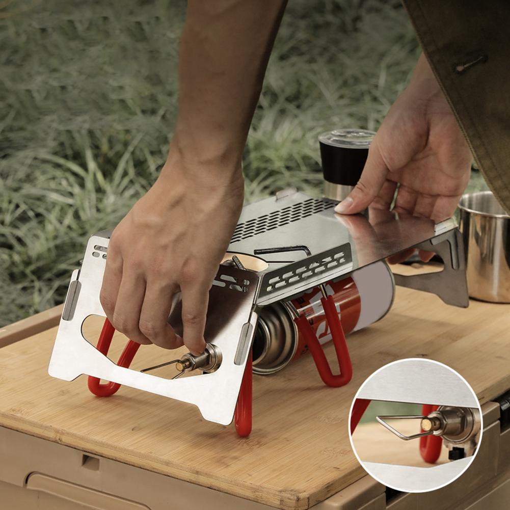 Camping Table Stove Table Wind-proof Foldable Accessory Folding Insulation BBQ Table for Outdoor