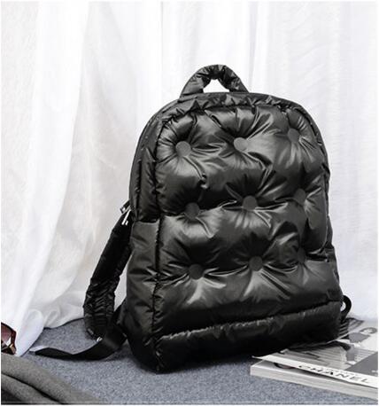 2020 novas mulheres inverno espaço algodão computador mochila notebook unisex grande capacidade saco de escola à prova dwaterproof água bagpack negócios: Black