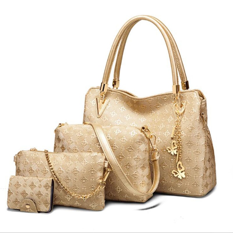 Frauen oben-Griff Taschen Weibliche Verbund Taschen Frauen Bote Taschen Handtasche einstellen PU Leder Geldbörsen Schlüssel Tasche einstellen
