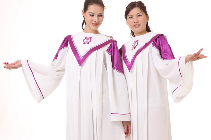 goede materialen Christelijke Kerk Choir lange gown Robes christian kostuums voor volwassenen psalm gewaden lange kerk Gewaad