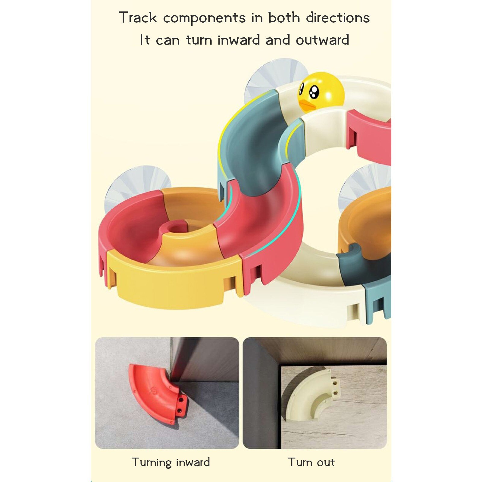 Bath Toys Fun DIY Slide Indoor Waterfalls Track Stick to Wall Bathtub Toy Play Water Games Tool Bathing Shower Games Toy