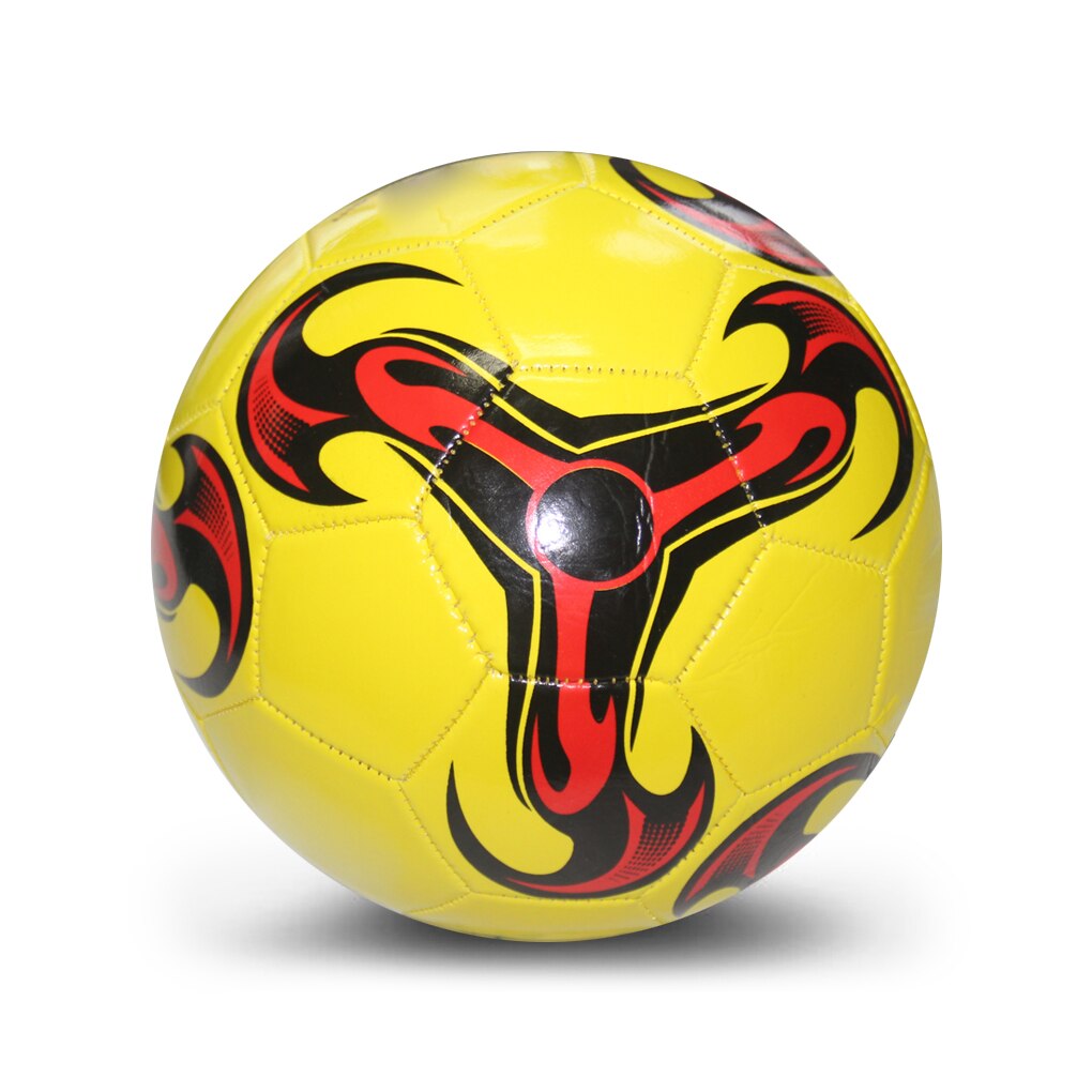 Kids Football Middle School Competition Ball Machine-stitched Soccer Balls Size 5 Club Training Sports Accessories Red: Yellow