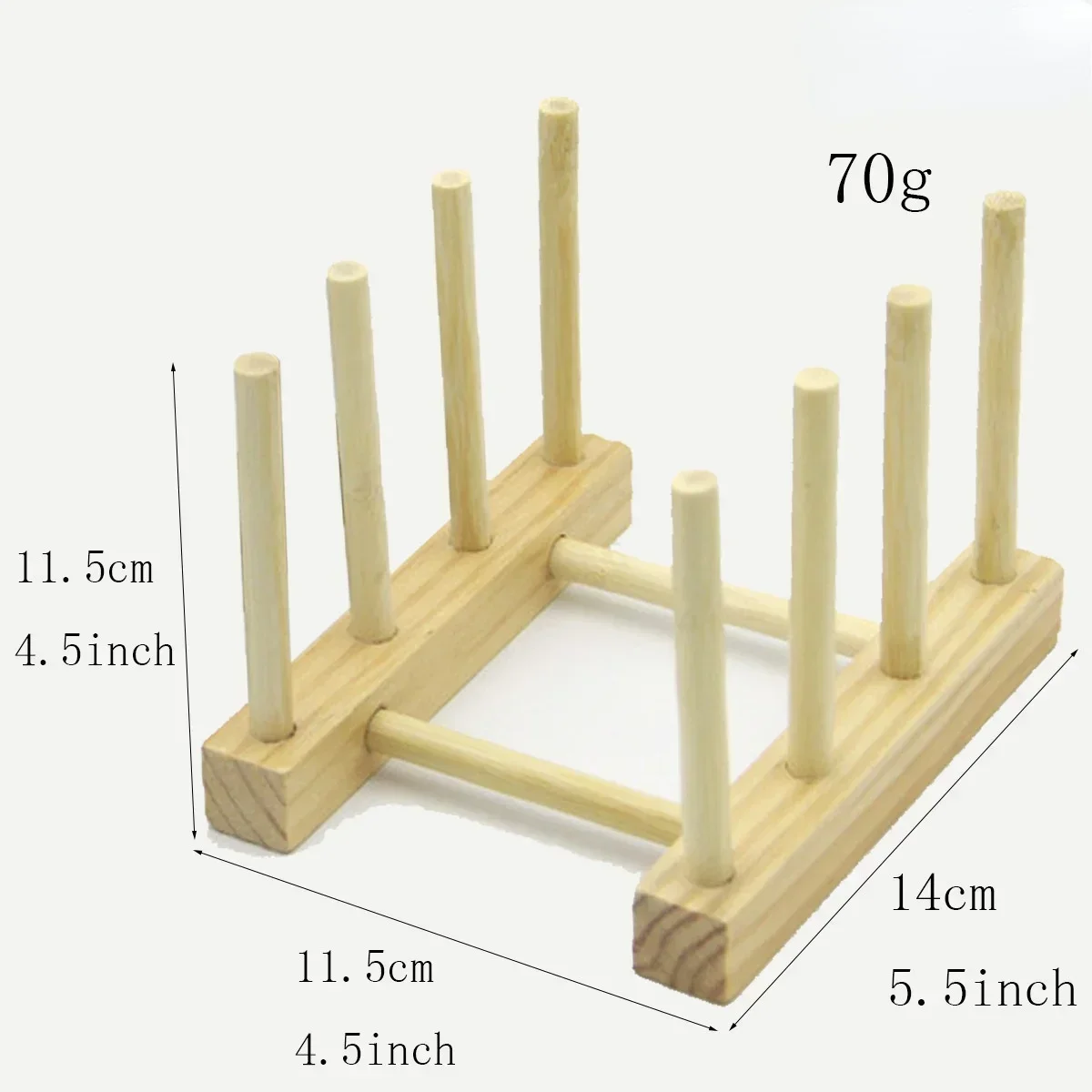 Wooden Kitchen Dish Drain Rack Dinnerware Storage Organizer Tray Plate Cup Drying Shelf Drainer Holders Table Book Display Stand