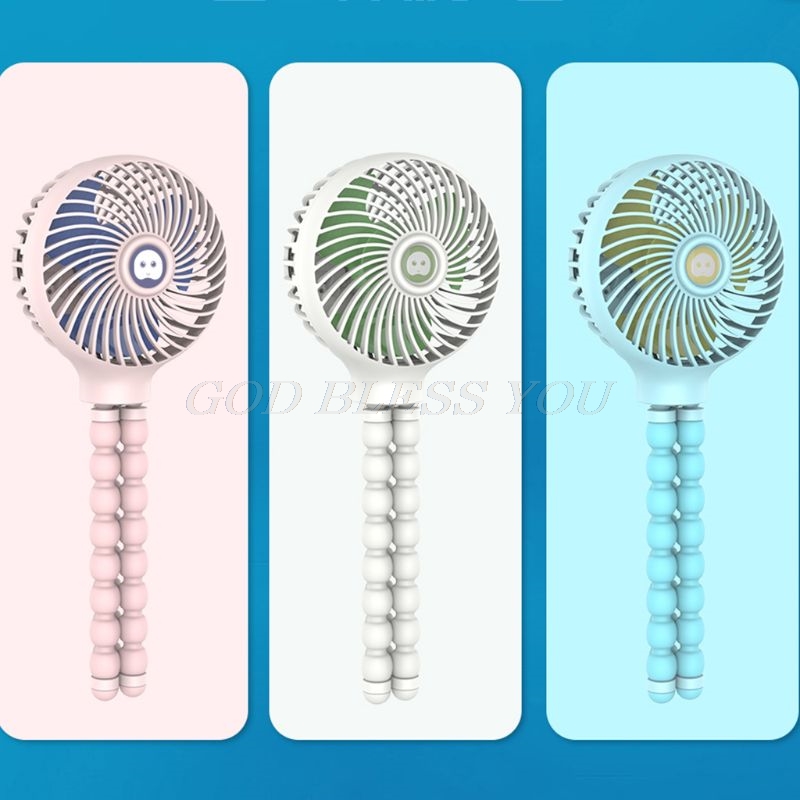 Mini support Portable suspendu en forme de pieuvre, réglable, charge USB, refroidisseur de ventilateur pour poussette de bébé, utilisation d&#39;étudiant, directe