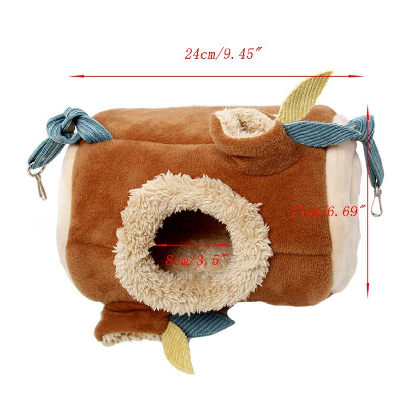 Plüsch Stumpf Hamster Tunnel Hängematte Hängen Nest Weiche Haus Bett KäFeige Für Mini Ebene Kleine Haustier Mäbenutzen Ratte Nest Bett: Ursprünglich Titel