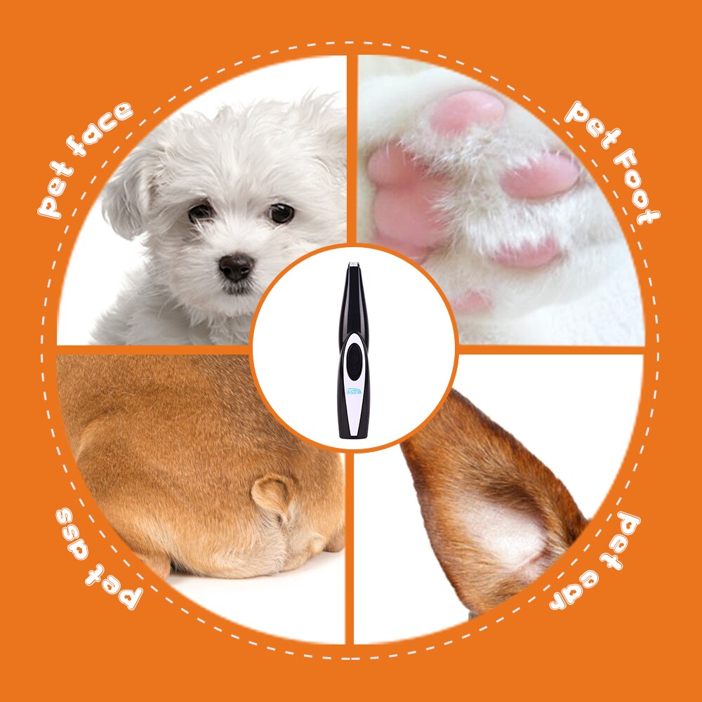 Hundefod hårtrimmer hund øre hårklipper/ elektrisk saks mini kæledyr bærbar klippemaskine til hunde/kat usb genopladelig