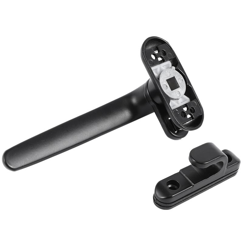 Door and Window Handle Lock Casement Window Lock Wheel Handle Black