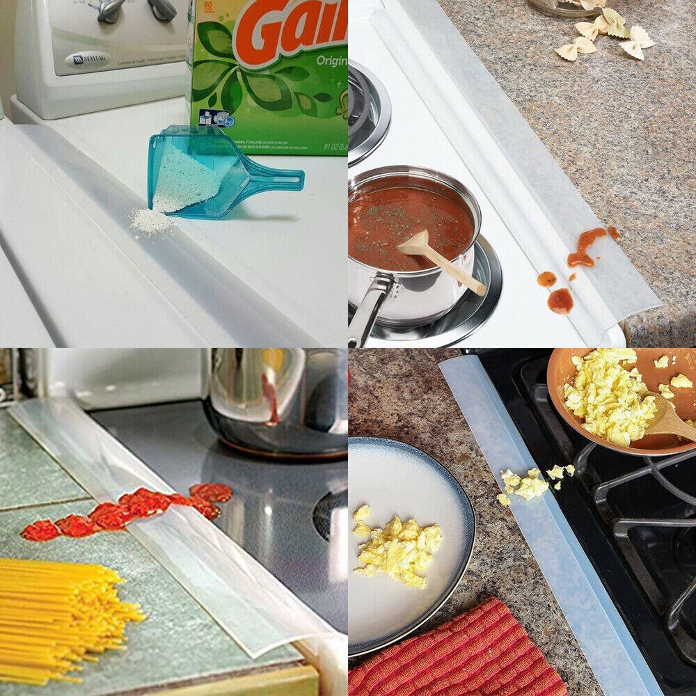 1PC Silicone couverture de table de cuisson de protection Non toxique résistant à l'huile fente bande cuisine fente couverture poêle tapis outils de cuisine
