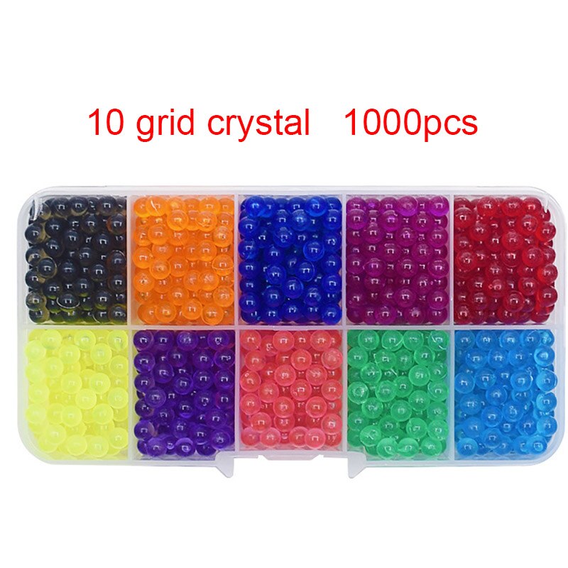 DIY Water Mist Magic Beads Toys For Children Animal Molds Hand Making Puzzle Kids Educational Toys Spell Replenish Beans: 1000pcs (crystal)