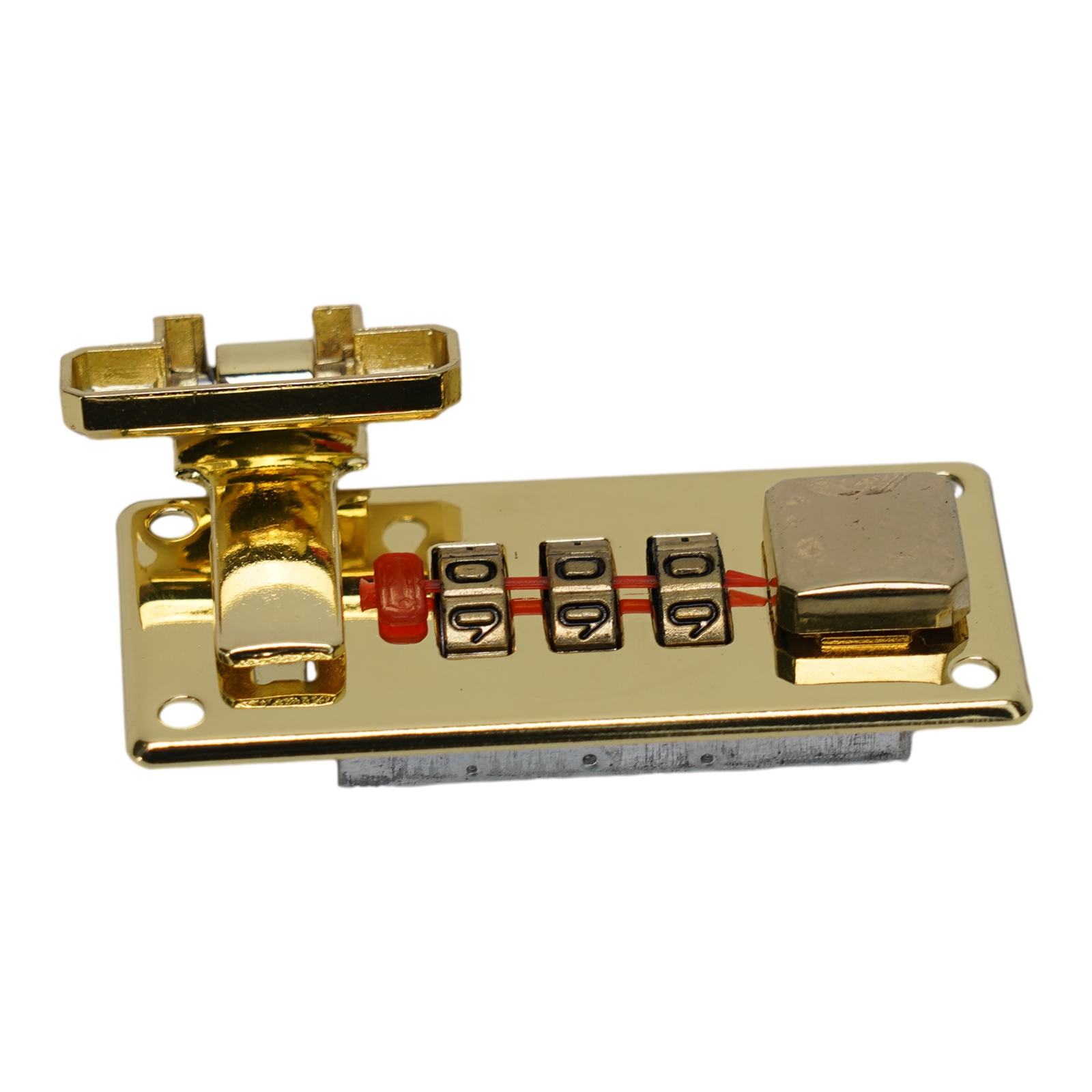 Password Lock Latch Silver Coded Locks 65mm*29mm Retro Vintage Jewelry Wooden Boxes Case Luggage Suitcase Chest Hardware: Silver