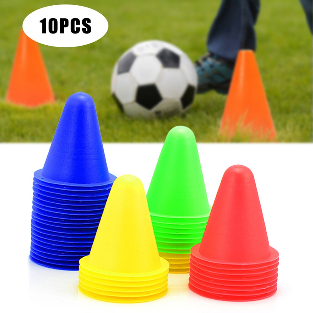 10 teile/los Kunststoff skaten Marker Zapfen FußBall Rollen Sport Ausbildung Slalom Rolle Ausrügestochen Schlittschuh Haufen Kennzeichnung Tasse