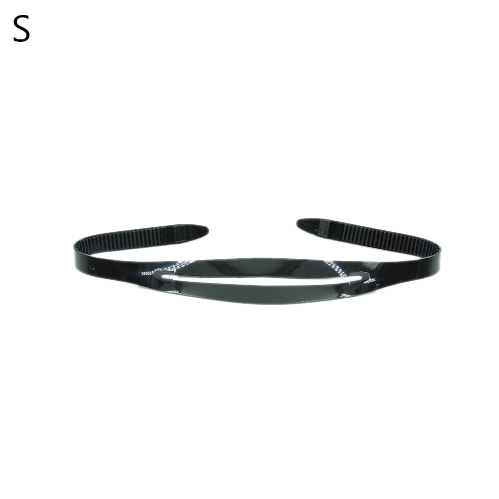 ! Correa de silicona para máscara de buceo, Protector de pelo para esnórquel, accesorios para deportes al aire libre: S Black