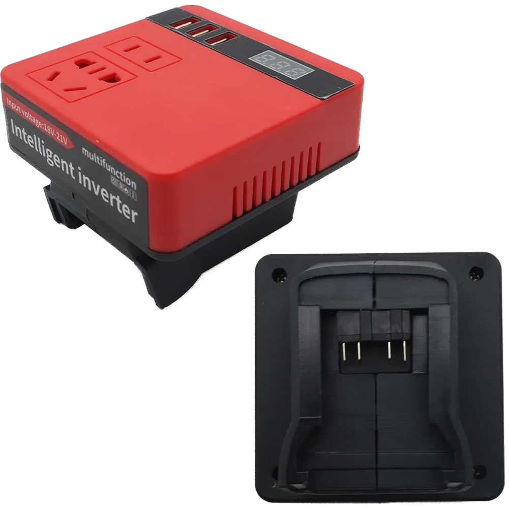 MakitaS 18V Battery Inverter To AC 220V Output Portable Modified Sine Wave Inverter For MakitaS Inverter Battery Adapter TOOLS: MAROON