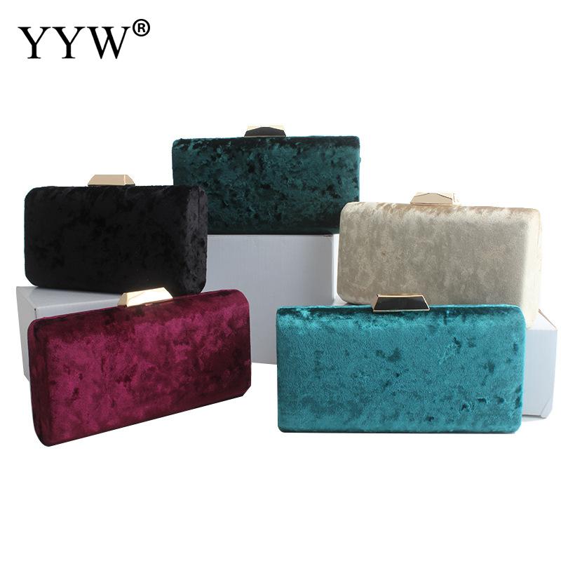 Frauen Samt Braut Kupplung Abend Prom Hochzeit Schulter Kette Tasche Handtasche Abnehmbare Kette Für Hochzeit Cocktail Party Samt
