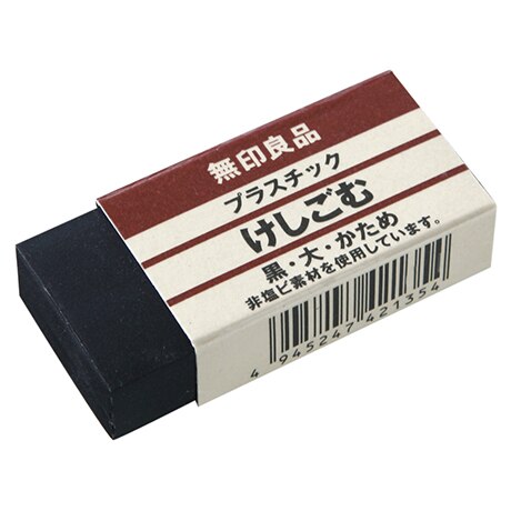 Japan MUJI eraser white black rubber small/big eraser students supplies: Big Black