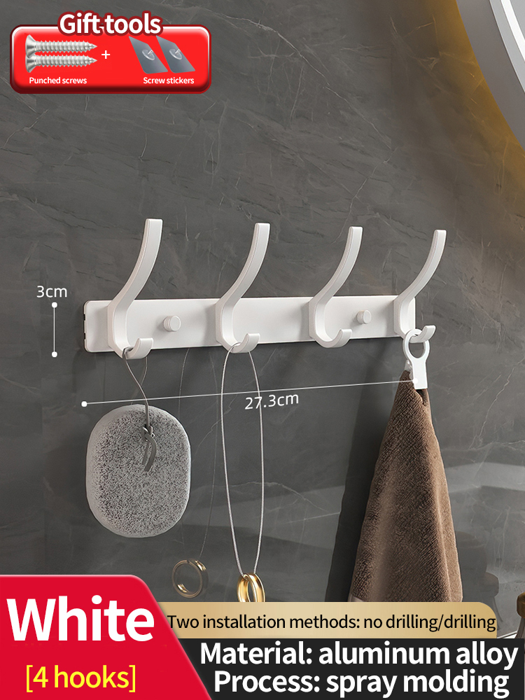 no drill Door Behind Hook Storage Wall Hanging Clothes Hanger Coat Hook Punch-free Hanger Bedroom Organizer Storage Kitchen Acce: green