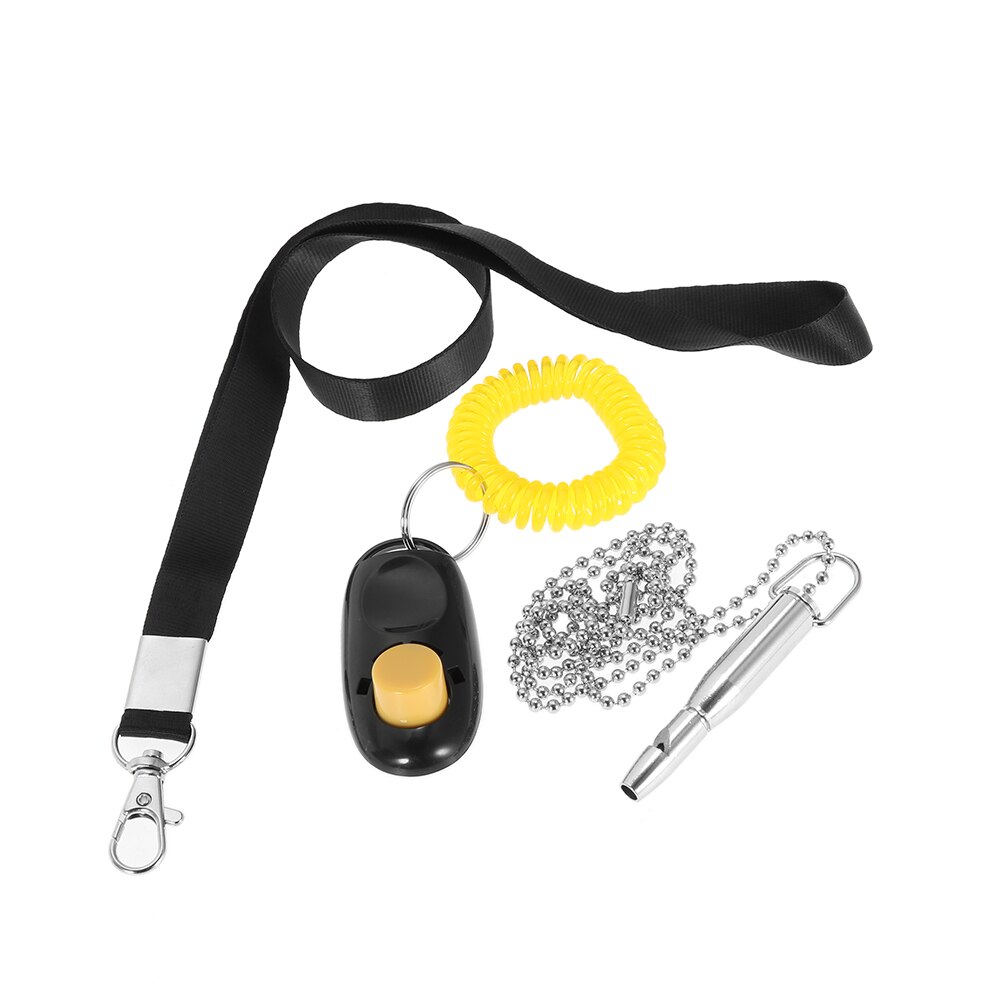 Hond Ultrasone Fluitje Training met Sleutelhanger voor Clicker Stille Blaf Lanyard Honden Kat Training Kit