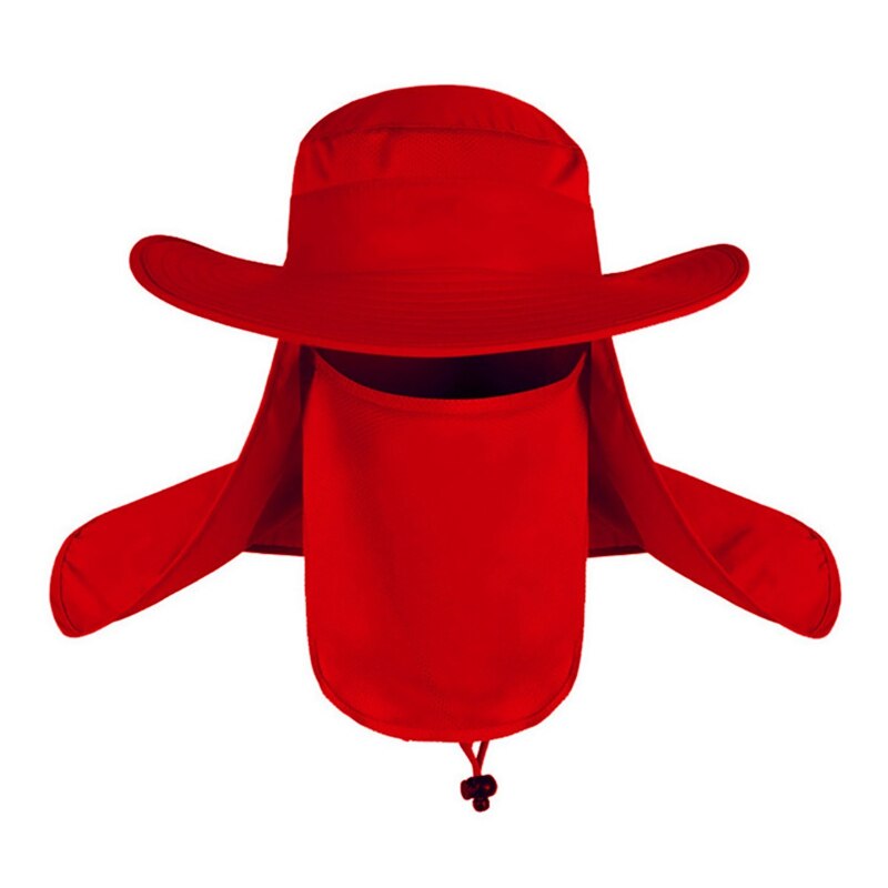 Gorros con solapa de pesca para hombre y mujer, sombrilla a prueba de viento, cubierta desmontable/extraíble para cuello de oreja, sombrero de pescadores, ropa deportiva para exteriores, accesorios: R