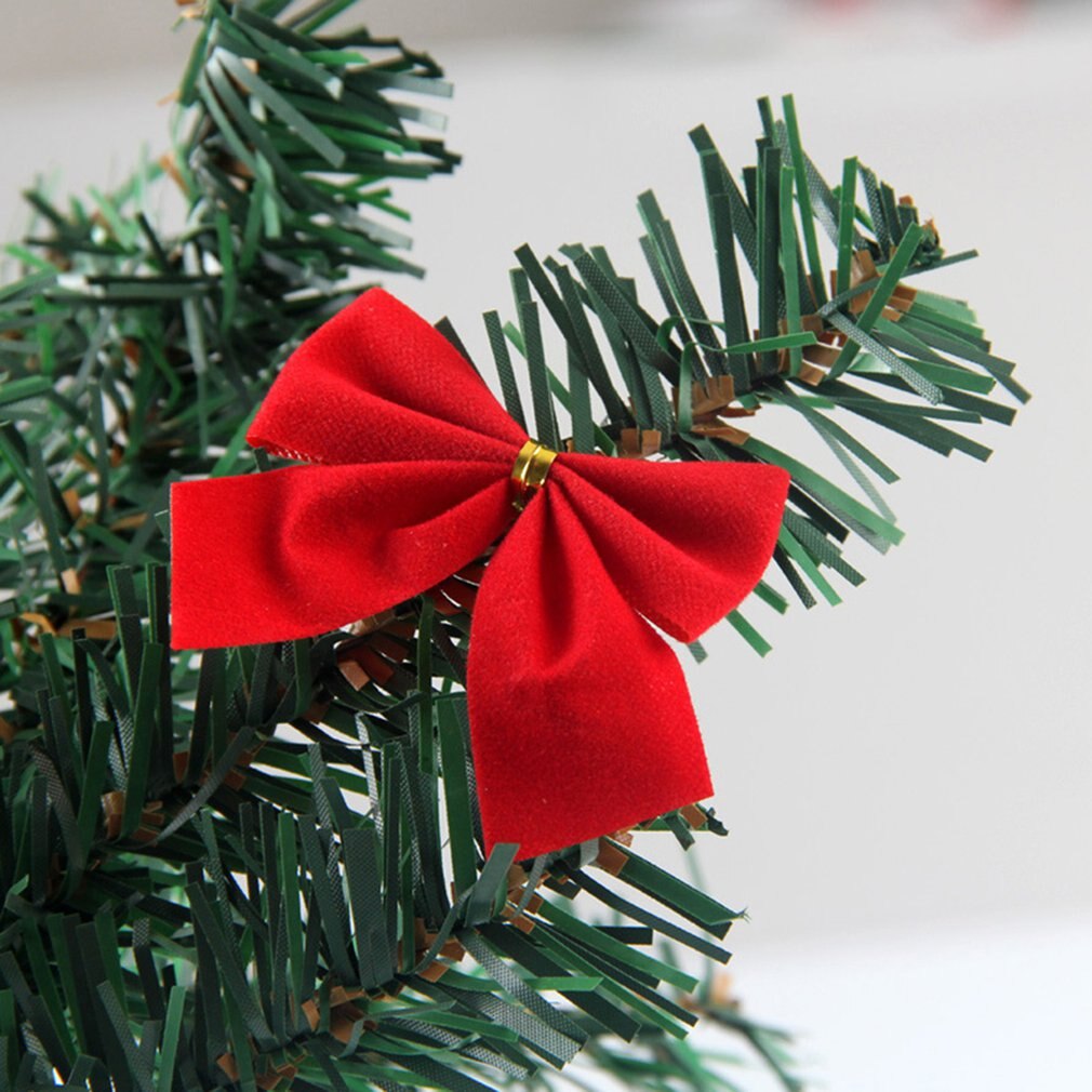 Grote 12 stuks/partij kerstboom goud zilver rood kleuren kerst huis feest decoratie jaar strik kerst strikken