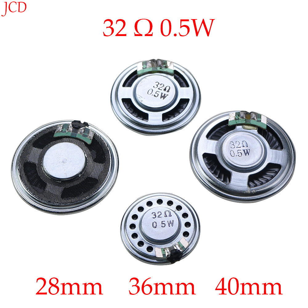 2PCS Ultra Thin Mini Speaker 32Ohm 0.5 Watt 0.5W 32R Speaker Diameter 28MM 36MM 40MM 2.8CM 3.6CM 4CM Suona Buzzer