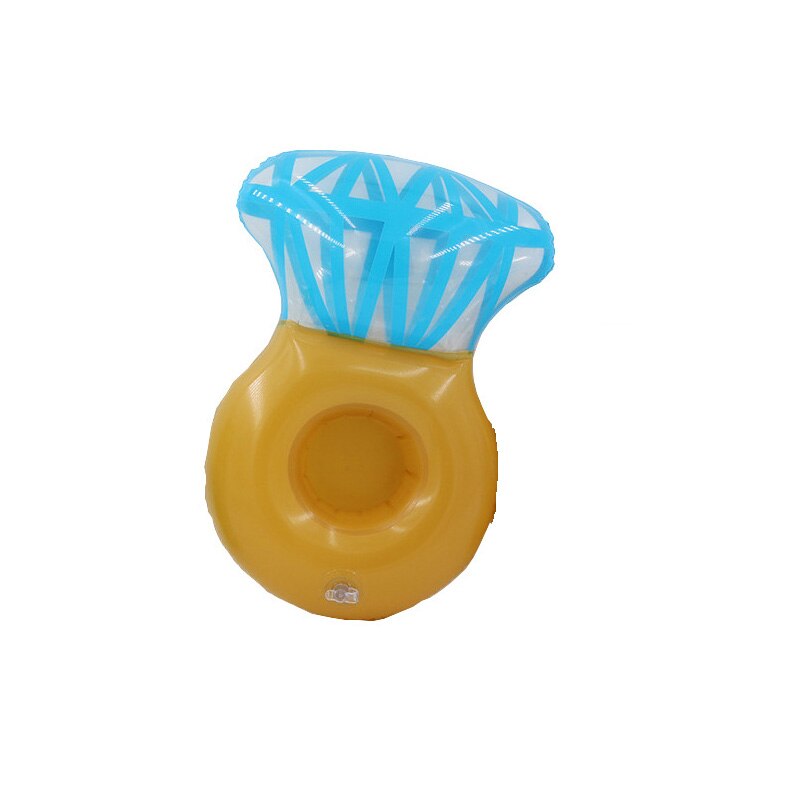 Sous-verre gonflable en forme de flamant Rose doré, support de tasse d&#39;eau flottant, porte-gobelet de boisson, jouet rempli d&#39;air, équipement de natation: K-2
