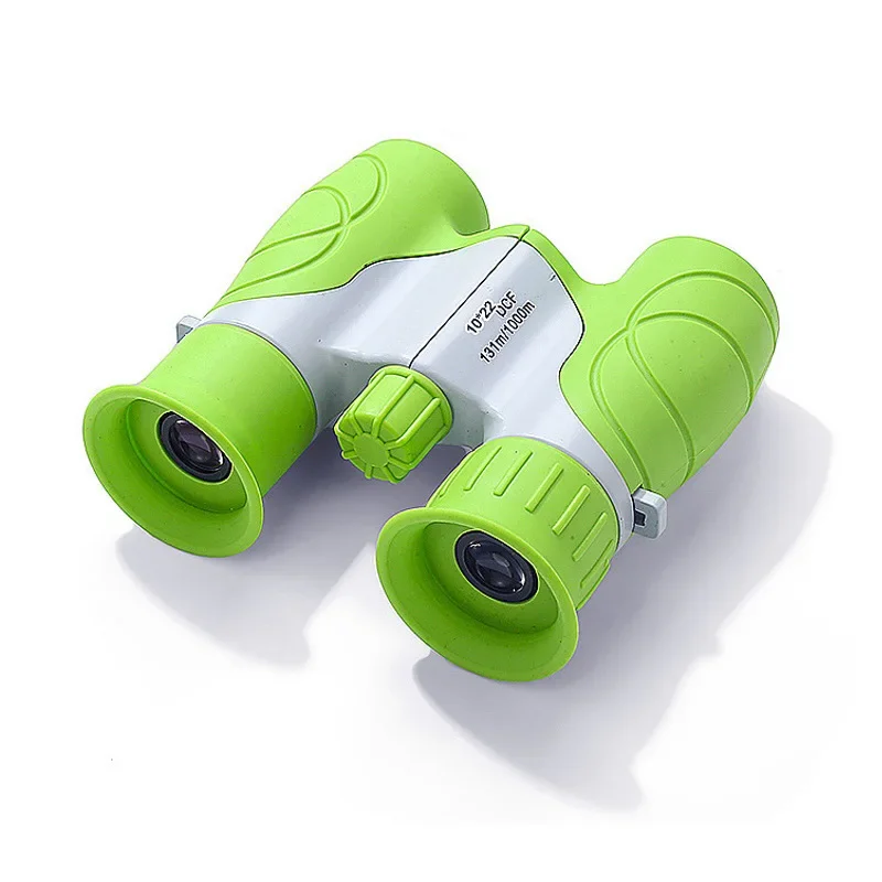 Télescope binoculaire pour enfants, optique pliante, observation des oiseaux, apprentissage, 10x22: green