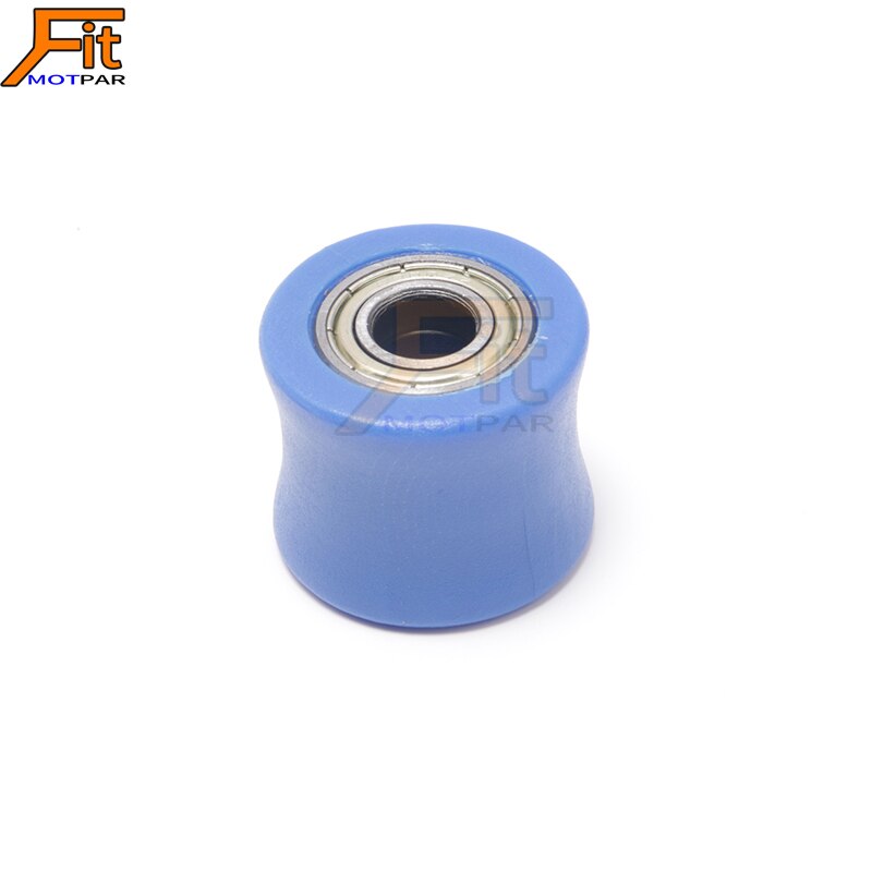 8/10mm concave aandrijfkettingspanner poelie rolgeleider wielgeleider voor dirt street bike motorfiets motorcross: 8mm blauw