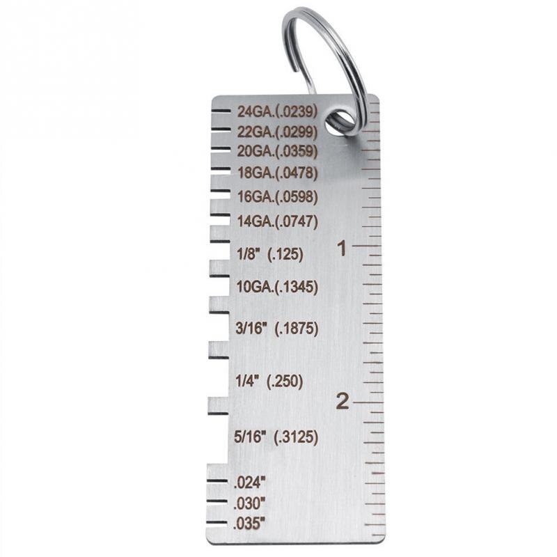 Stainless Steel Sheet Wire Gauge Gage Plate Measurement Thickness Measuring Metal Soldering