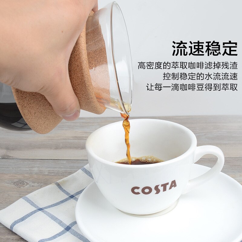 Household Heat-resistant Glass Coffee Sharing Pot Anti-scalding Drip Coffee Pot Hand-made Coffee Pot Set Cloud Pot