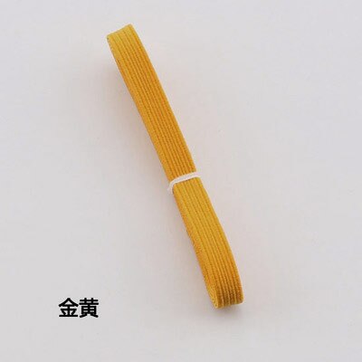 6mm couleur haute élastique rond élastique/rond élastique corde/élastique ligne élastique/accessoires de couture: yellow