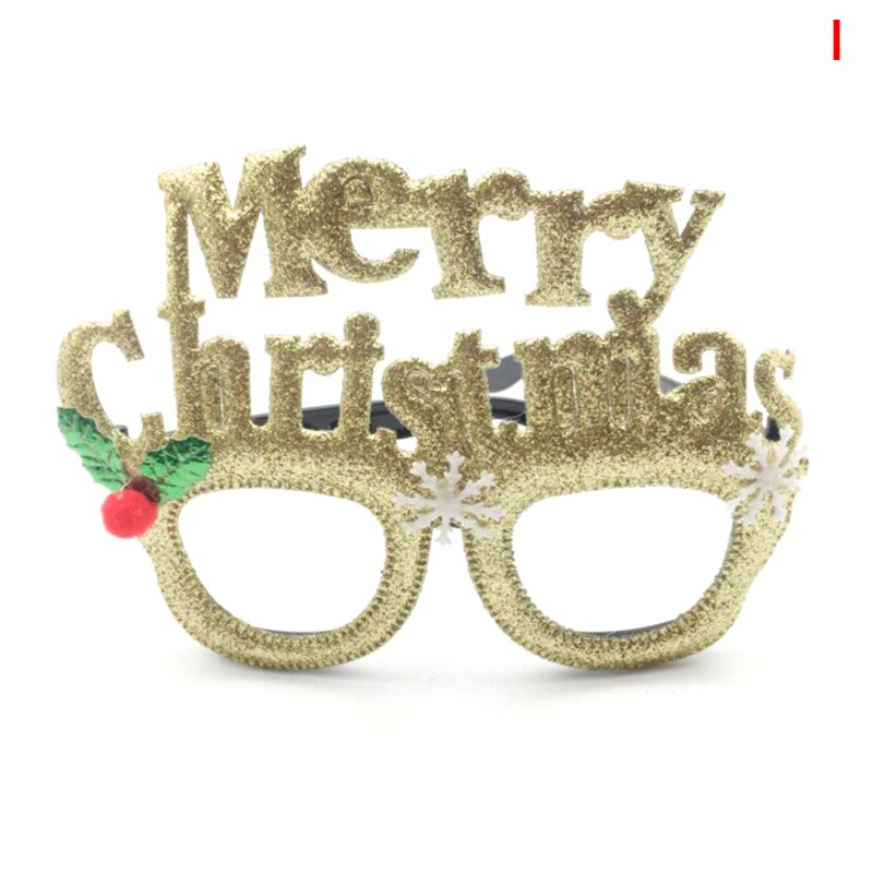 Kerstmis Photo Booth Prop Gelukkig Nieuwjaar Kerst Fotolijst Props Wedding Christmas Party Decoratie Navidad Decor Kids: I
