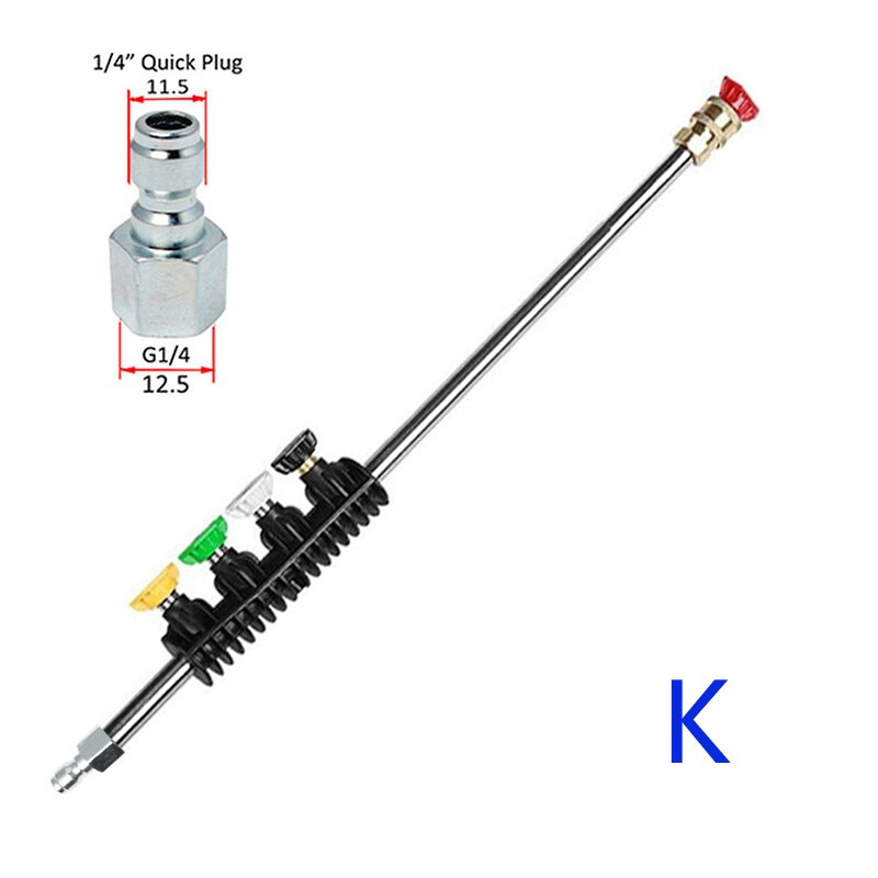 Prolunga per idropulitrice con attacco rapido da 1/4 &quot;lancia per idropulitrice karcher K2 ~ K7 parkside: Rosso