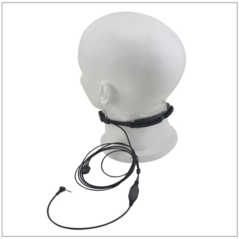 Casque micro gorge 2 fils à usage moyen avec Tube acoustique à Air et doigt PTT 1 broche MT pour Motorola MR355R TLKR T7 FV200R T5420