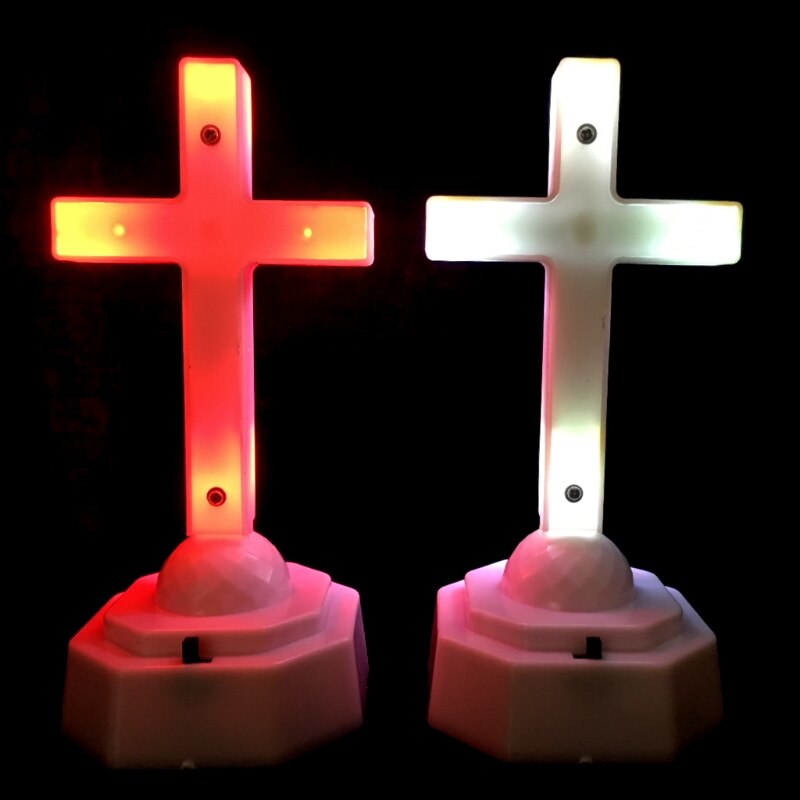 Europese Stijl Boutique Led Licht Christus Jezus Lcon Kruis Thuis Kerk Bid Ornamenten Kerk Souvenirs