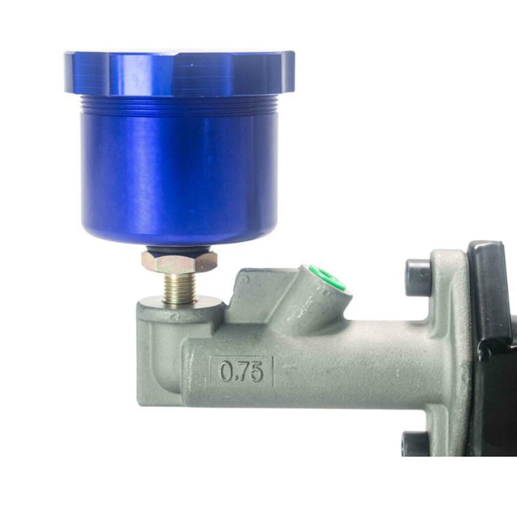 MagiDeal 2pcs Drift Hydraulic Hand Brake Fluid Reservoir Cap (Black+Silver) Universal for the most vehicle